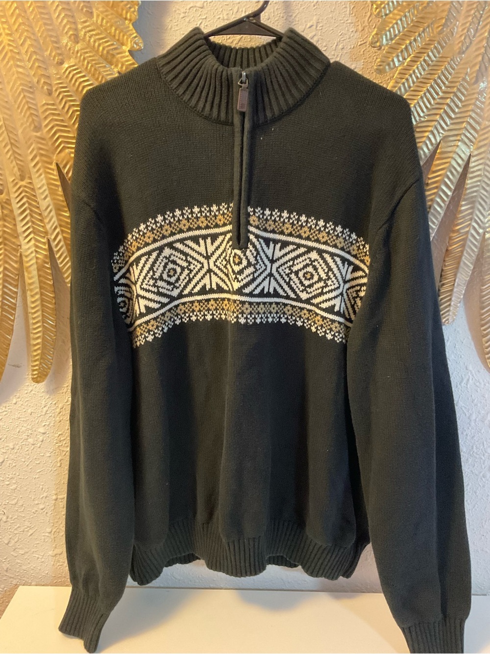 Izod  three-quarter zip sweater  Size XXL